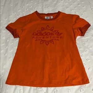 Adidas Retro Style Orange Adventure T-Shirt
